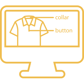 icône jaune stylisme